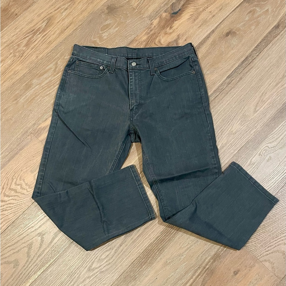 Levi's 541 Men's Dark Slate Gray Straight Jeans, Size 35x30